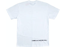 Load image into Gallery viewer, Supreme Comme des Garcons SHIRT Split Box Logo Tee White
