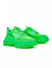 Load image into Gallery viewer, Balenciaga Triple S Neon Green Clear Sole
